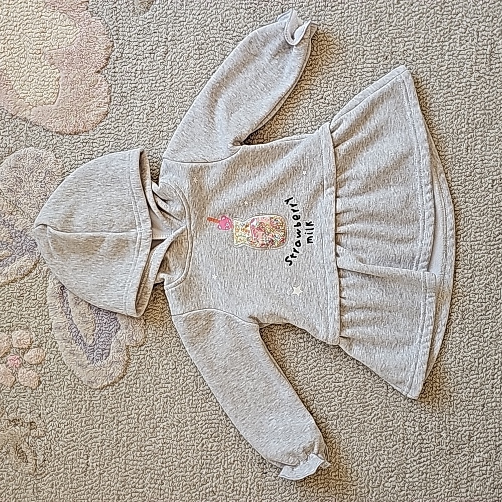 Cute Girls Hoodie Sweatshirt, Size 9-12 months